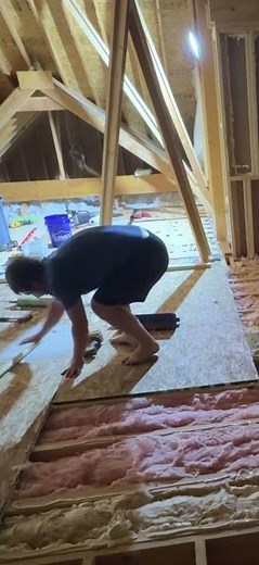 DIY Attic/Loft Conversion - More Subfloor! #DIY