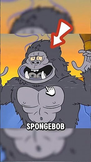 The Disturbing Truth About the Gorilla in SpongeBob #shorts