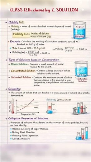 class 12th chemistry chapter 2. solution #chemistrynotes #class12 #saharsa #toxicmunda#love
