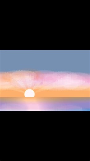A quick tutorial for how to make a sunset sky with math #animation #art