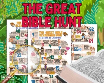 66 Books of the Bible Scavenger Hunt, Bible Trivia Questions, Bible Made Simple