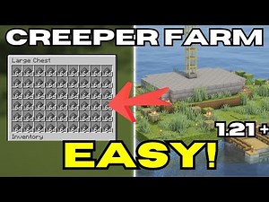 Minecraft Creeper Farm 1.21 Java & Bedrock - Unlimited Gunpowder (AFK)