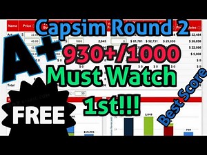 FREE 930+ CAPSIM round 1 guide 2025