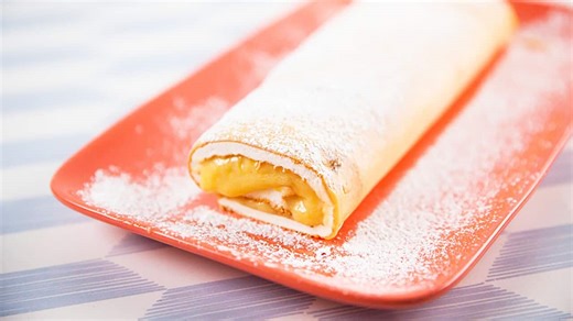 Filipino roll cake (Brazo de Mercedes)