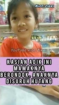 Kasihan adik ini, mamaknya berondok, anaknya disuruh hutang #kioszikri #komedi