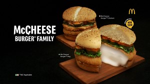 Cheese, cheese, cheese is everywhere. The new McCheese Burger Family with a refreshing new Italian Herb Bun is a limited time offer. Now available at a McDonald’s near you, McDelivery and on the McDonald’s App. #McCheese #McDonaldsIndia #ImLovinIt | McDonald's India