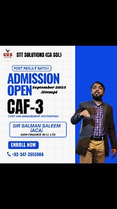 CMA Refresher Batch Admissions Open Sept 2025 Attempt Enrollment form https://forms.gle/fBtB7QeEz6vPdNsH7 Join WhatsApp Group https://chat.whatsapp.com/KUhIUaFYCdnICABO3GZip6 Follow the STT Solutions channel on WhatsApp: https://whatsapp.com/channel/0029Vabfv610lwgxffjJjl0v | STT Solutions