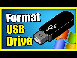 How to Format your USB Drive on Windows 10 or 11