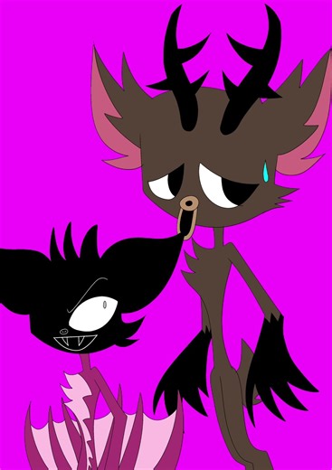 Guys and Saada_nika battle time me and my friends deer owl,ram fight bat 99 nights in the forest😨😠