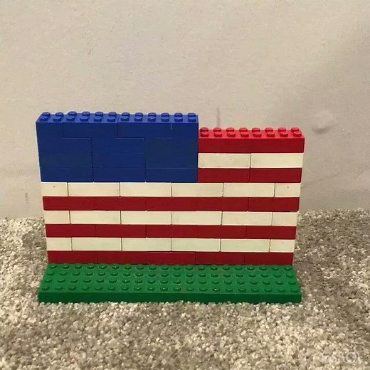 How to make a Lego American Flag