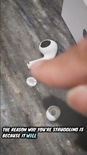 Having trouble installing AirPod Pro tips? You need to watch this. #airpodspro #airpods #apple