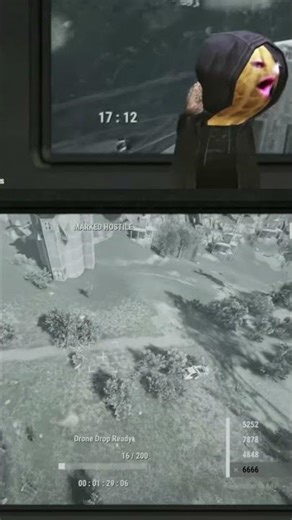 Peanut flies a drone in rust 😂 #theburntpeanut #rust