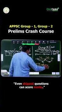 APPSC Group 1, 2 | Prelims Crash Course | 2026 Arithmatic Foundation class