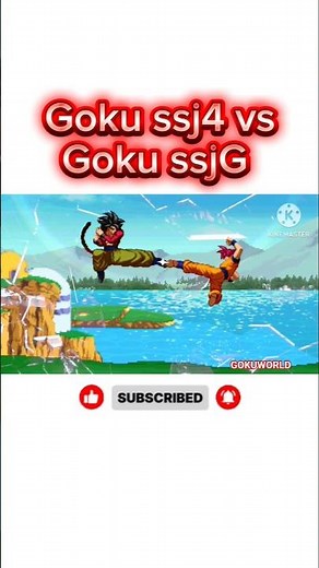 Goku ssj4 vs Goku ssjg [Update] Dragon ball #goku #dragonball #gokugoku #dragonballz