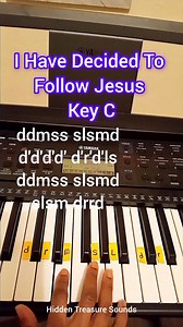 I Have Decided To Follow Jesus: Gospel Song pianotutorial/ solfanotes Using Reggae beat. Key C. #solfanotes #piano #ukpianists #uk #unitedkingdom | HiddenTreasure Sounds