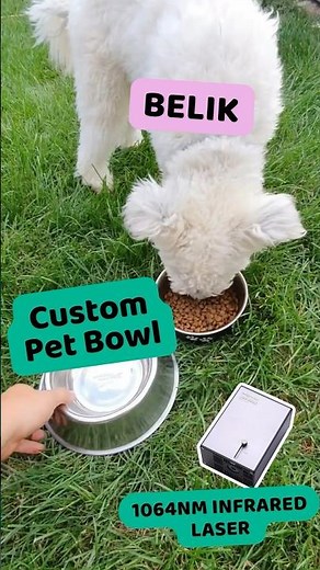 Customize a pet bowl by using IR laser on Snapmaker Artisan #dog #laserengraving #cutepets #diy