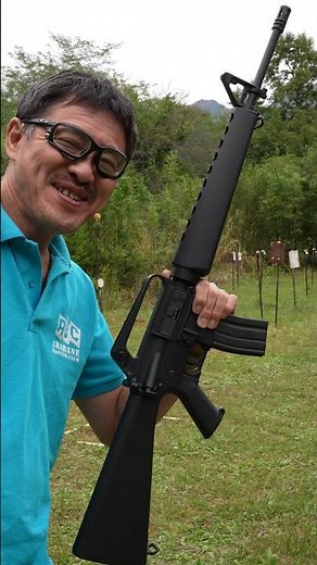Here's the actual shooting performance of the CYMA M16A1 electric gun! #electricgun #CYMA #M16A1 ...