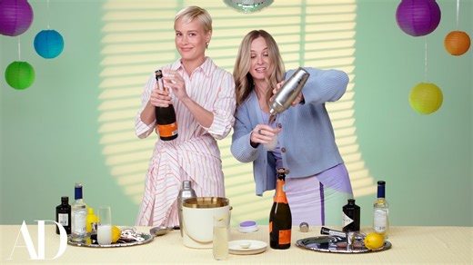 Brie Larson & BFF Courtney McBroom Compete in Party Hosting Skills