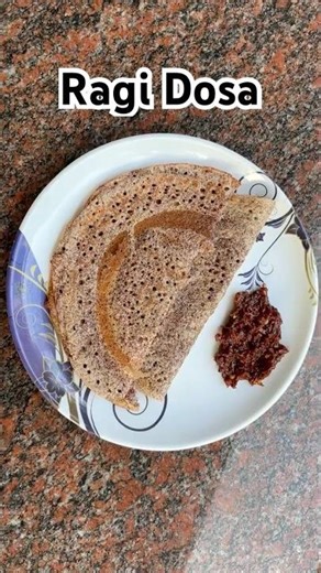 Healthy Ragi Dosa in Minutes | Crispy & Tasty Breakfast #Shorts