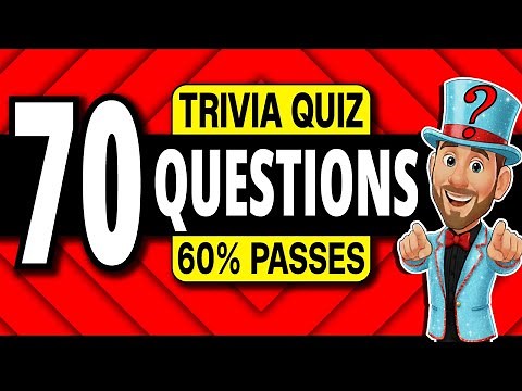SUPER FUN Trivia Quiz ▶️ 70 Questions EVERYONE Enjoys! ⚡ General Knowledge Pub Quiz