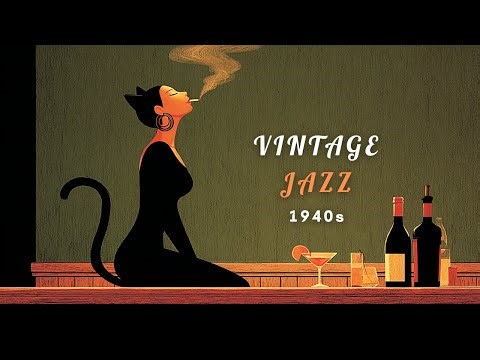 1940's Vintage Jazz Playlist - The moon is a spotlight for the lonely. | MEOW JAZZ