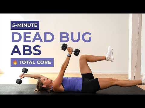 5-Minute Dead Bug Workout (No Repeats)