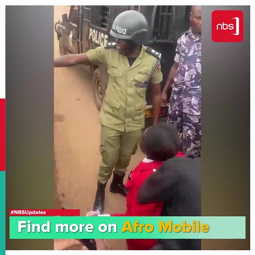 NUP Deputy President for Northern Uganda, Dr. Lina Zedriga Waru kneeling before a security operative in an attempt to amicably dialogue and reach an understanding. 📹: Salmah Namwanje #NBSUpdates