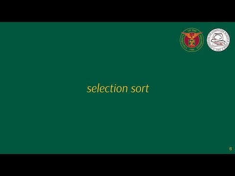 [CMSC 12] Lecture Week 07.5 Sorting - Problem Statement and Selection Sort
