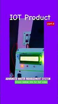 Part 4 #advanced_water_management_system #iotprojects #sabarinathansekaran #esp32