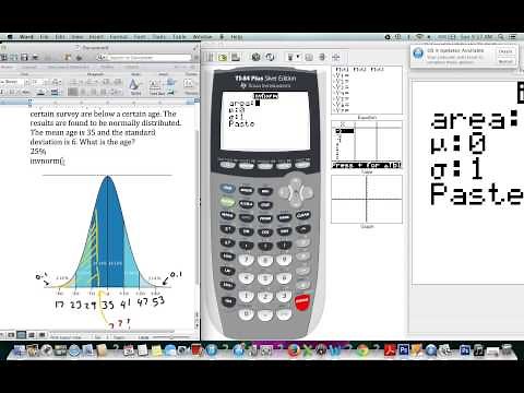 Using invnorm in the TI 84
