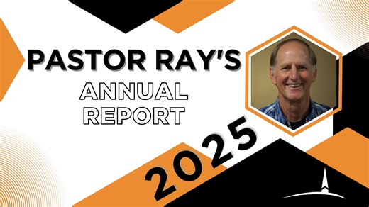 We hope you had the chance to view Pastor Larry's annual report of 2025 yesterday. Today, Pastor Ray shares his report of this past year. Tune in to hear about our 50 Seniors Ministry and various Volunteer Ministries, including our continually growing "Medical Equipment Ministry". Also, learn about how you can get involved in each of these! | Five Forks Church