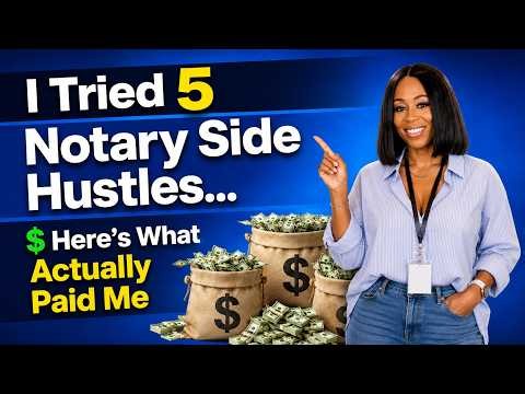 I Tried 5 Notary Side Hustles… Here’s What Actually Paid Me