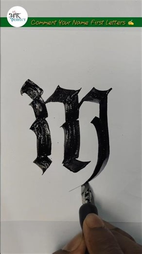 beautiful M calligraphy Writing | Calligraphy Writing #calligraphy #art #trending #shorts #ytshorts