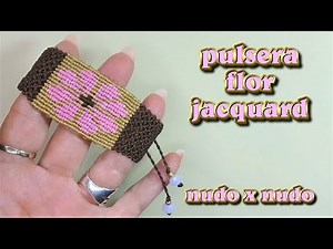 COMO HACER PULSERA DE MACRAME JACQUARD