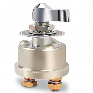 12-48V Master Battery Disconnect Switch, High Current 200A Battery Power Cutoff Isolator Killer Switch with Face Plate for Car Vehicle RV Truck Boat Marine Outboards ATV On/Off Battery Isolator Switch