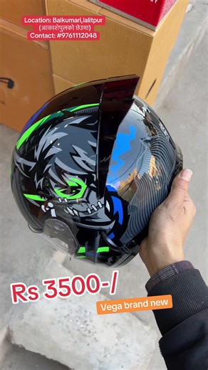 Vega Motorcycle Helmets and Stickers in Balkumari