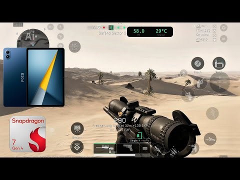 DELTA FORCE MOBILE TEST GAMEPLAY - POCO PAD M1 SD 7S GEN 4 ( ANDROID 15 ) | دلتا فورس بوكو باد ام1