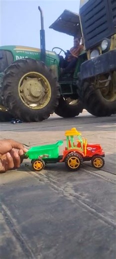 Rc Tractor Tyre fitting with Trolley loading model 5630 john Deere Die-cast unboxing review