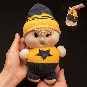 69K views · 1.5K reactions | Păpușă din ciorapi fără mașină de cusut - jucărie încântătoare, nu-i așa!? | Miarti - Crosetat si Tricotat | Facebook