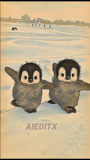 Cute Baby Penguins Playing in the Snow 🐧❄️ | Heart-Melting Adorable Moment ❤️ #cutestmoments