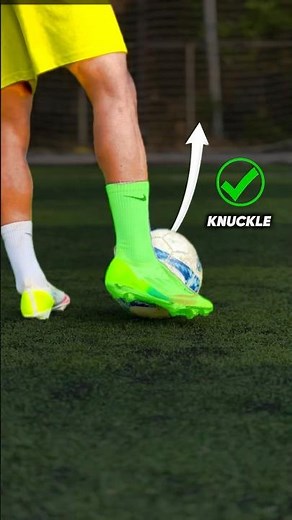 KNUCKLE BALL TUTORIAL ⚽️💥 #football #tutorial #soccer #freekick #futbol #shorts