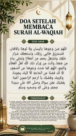 BACA INI SETELAH SURAH AL-WAQIAH! DOA PEMBUKA REZEKI TANPA DISADARI LANGSUNG MENGALIR 😭✨