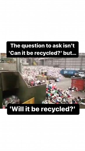 The question to ask isn’t ‘Can it be recycled?’ but ‘Will it be recycled?’ On plastic packaging, there are usually numbers 1 to 7 inside the recycling symbol. Unfortunately, this symbol doesn’t indicate if the item will be recycled. It is actually a ‘resin identification code’ that tells us what 𝐭𝐲𝐩𝐞 of plastic an item is made from. After visiting a recycling facility for the first time back in 2011 and seeing the huge volume of waste we produce and discovering the challenges of plastic recy