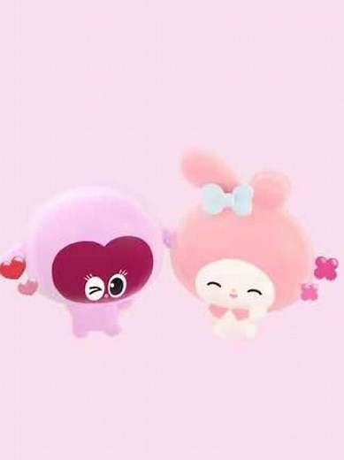 マイメロちゃんのぷにるんずをぷにぷにしてみた #ぷにるんず #アニメ #ショートアニメ #anime #punirunes