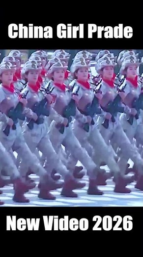 Chinese Female Soldiers' Stunning Formation | Military Parade in 2026 | China girl Prade in 2026