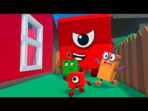 Numberblocks ESCAPE EVIL 1000 HOUSE OBBY in Roblox!
