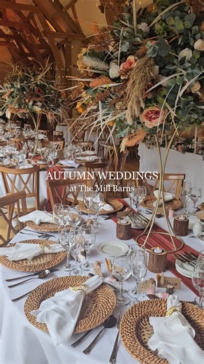 Autumn weddings at The Mill Barns.🫶🍂🧡 💐The Wedding House - Droitwich | The Mill Barns Exclusive Use No Corkage Countryside Wedding Venue & Rooms