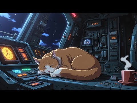 Catsby in space. 26. Space ambient music for sleep, study, work.
