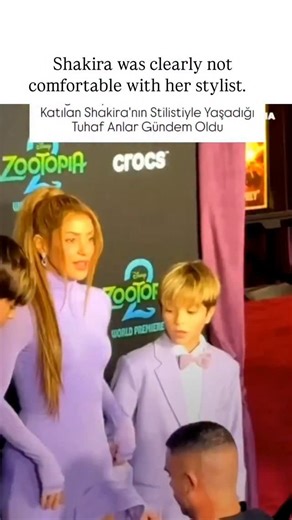 education_decode_ on Instagram: "- The post shares a 33-second clip from the November 2025 Zootopia 2 premiere, capturing Shakira in a lilac gown as her male stylist repeatedly kneels to adjust the hem near her thighs, prompting visible discomfort and multiple shifts in her stance. - Shakira attended the event to promote her bilingual track "Zoo" for the Disney sequel, where she voices a character, but the footage resurfaced weeks later, amplifying scrutiny on red-carpet styling etiquette. - Rep