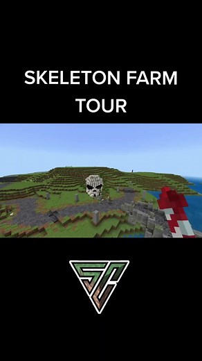 skeleton farm tour #minecraft #survival #farms #skeleton